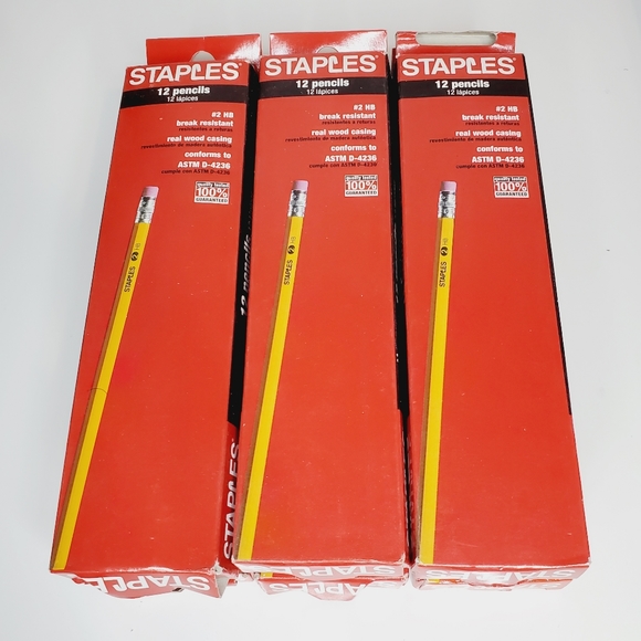 Staples Wood Pencils #2 108 count - Picture 1 of 3